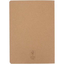 Carnet A5 en kraft avec pages lignées SlykCouleur:Naturel