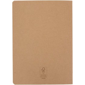 Carnet A5 en kraft avec pages lignées SlykCouleur:Naturel