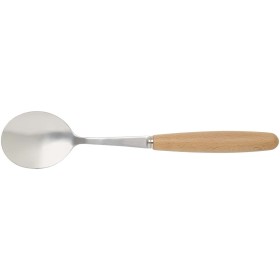 Ensemble de couverts Root 5 pièces en acier inoxydable et bois de hêtreCouleur:Naturel