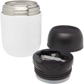 Boîte-repas Supo en acier inoxydable recyclé à double paroi de 480 mlCouleur:Blanc