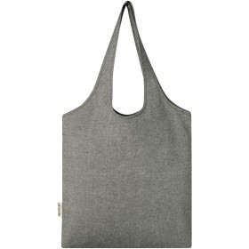Sac shopping Pheebs tendance en coton recyclé de 150 g/m²Couleur:Noir chiné