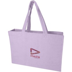 Sac shopping Siam en tissu éponge recyclé GRS de 13 LCouleur:Lilas