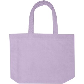 Sac shopping Siam en tissu éponge recyclé GRS de 13 LCouleur:Lilas