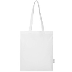 Sac shopping Madras Blend en coton recyclé GRS 140 g/m²Couleur:Blanc