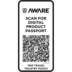 Trousse de toilette de voyage Trip Aware™ de 2 L en matériaux recyclésCouleur:Blanc cassé