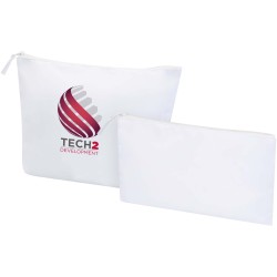 Set de trousses de toilette recyclées GRS SwiftCouleur:Blanc