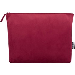 Set de trousses de toilette en velvet gomme recyclées GRS SwiftCouleur:Bordeaux