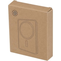 Batterie de secours Acrab magnétique sans fil de 10 000 mAh et 15 W avec PD de 20 W - fabriquée en plastique recycléCouleur:Blan