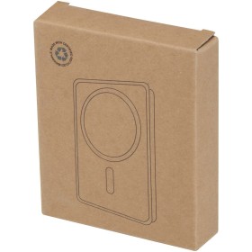 Batterie de secours Acrab magnétique sans fil de 10 000 mAh et 15 W avec PD de 20 W - fabriquée en plastique recycléCouleur:Blan