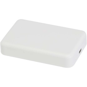 Batterie de secours Acrab magnétique sans fil de 10 000 mAh et 15 W avec PD de 20 W - fabriquée en plastique recycléCouleur:Blan