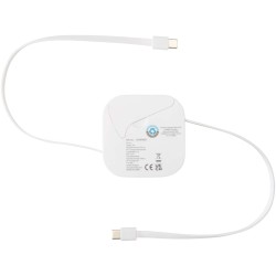 Câble rétractable 5 en 1 Gloas en matériaux recyclés pour synchronisation de données et charge rapide de 100 W avec kit d’outils