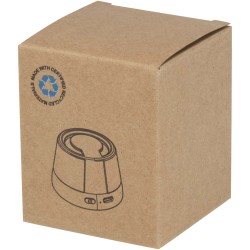 Haut-parleur Horna sans fil magnétique en plastique recyclé de 3 WCouleur:Noir