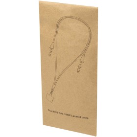 Tour de cou Funi pour smartphone en plastique recyclé avec synchronisation des données intégrée et câble 5 en 1 pour charge rapi