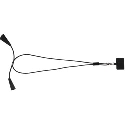 Tour de cou Funi pour smartphone en plastique recyclé avec synchronisation des données intégrée et câble 5 en 1 pour charge rapi
