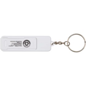 Support de téléphone Aggia avec jouet fidget en plastique recycléCouleur:Blanc