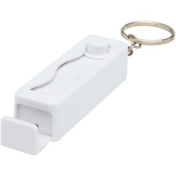 Support de téléphone Aggia avec jouet fidget en plastique recycléCouleur:Blanc