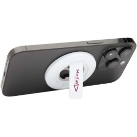 Support de téléphone magnétique Ain en plastique recyclé avec décapsuleurCouleur:Blanc