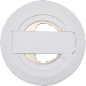 Support de téléphone magnétique Ain en plastique recyclé avec décapsuleurCouleur:Blanc