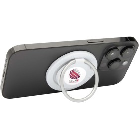 Support de téléphone Albali magnétique en plastique recyclé avec anneau de supportCouleur:Blanc