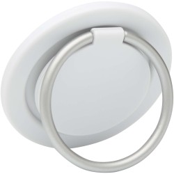 Support de téléphone Albali magnétique en plastique recyclé avec anneau de supportCouleur:Blanc