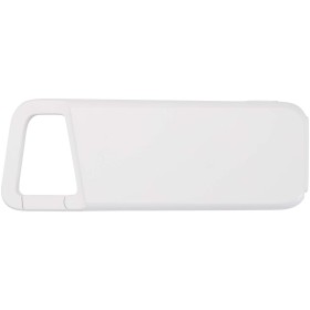 Batterie externe Alkes de 5 000 mAh et 12 W en plastique recyclé résistante à l’eau avec mousquetonCouleur:Blanc