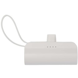 Batterie de secours Alnair Type-C de5 000 mAh et 10 W en plastique recyclé avec support de retournement intégré et câble 2 en 1C