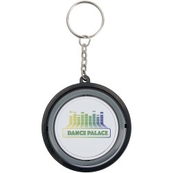 Porte-clés fidget gyroscope en plastique recyclé SpinxCouleur:Noir