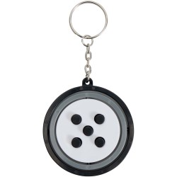 Porte-clés fidget gyroscope en plastique recyclé SpinxCouleur:Noir