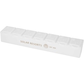 Pilulier semainier multi-vitamines DoseCouleur:Blanc