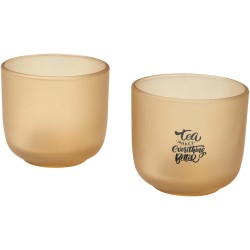 Gobelets en verre Male de 200 ml - lot de 2Couleur:Oatmeal