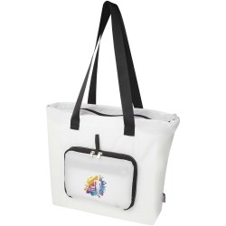 Sac shopping pliable EcoFold de 16 L en RPETCouleur:Blanc