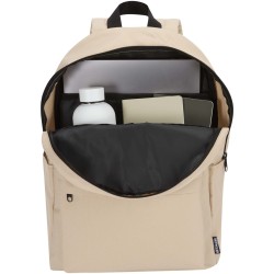 Sac à dos pour ordinateur portable Byron de 16 L et 14" en matériaux recyclés certifiés GRSCouleur:Oatmeal