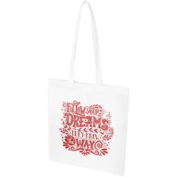 Sac shopping convention EcoSeal de 6 L non tissé en matériaux recyclés certifiés GRSCouleur:Blanc