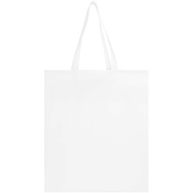 Sac shopping à soufflets EcoSeal non tissé recyclé et certifié GRS de 12 LCouleur:Blanc