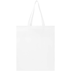 Sac shopping à soufflets EcoSeal non tissé recyclé et certifié GRS de 12 LCouleur:Blanc