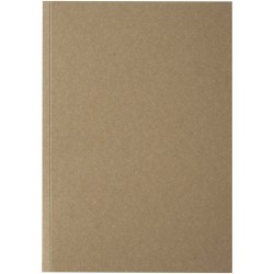 Cahier kraft Novella Austen A5 recyclé à couverture souple de 100 feuillesCouleur:Naturel