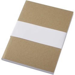 Cahier kraft Novella Austen A5 recyclé à couverture souple de 100 feuillesCouleur:Naturel