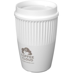 Gobelet Cirrus de 350 ml avec couvercle 360°Couleur:Blanc