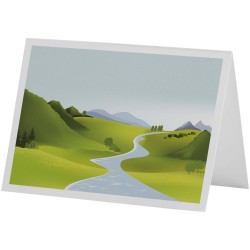 Carte de vœux A6 HeraldCouleur:Blanc