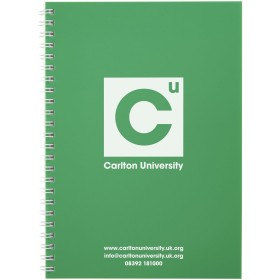 Carnet à spirales A5 RothkoCouleur:vert / blanc