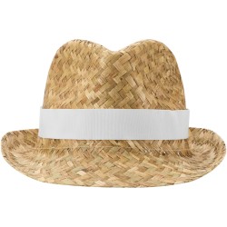 Chapeau de paille PricusCouleur:Blanc / Naturel