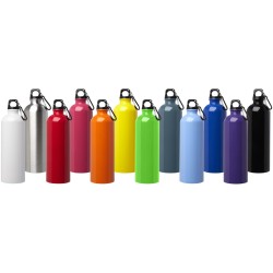 Bouteille d'eau Oregon de 750 ml simple paroi en acier recyclé certifié RCS avec mousquetonCouleur:Blanc