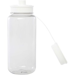 Bouteille sport Ryder de 900 ml en RPET certifié RCS avec couvercle multifonctionsCouleur:Blanc