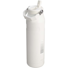 Bouteille d'eau de 1,06 litre avec paille rabattable Stanley IceFlow™ 2.0Couleur:Blanc givré