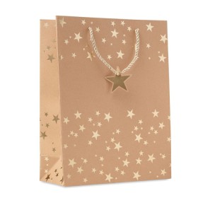 Sac cadeau en papier à motifs SparkleCouleur:Or