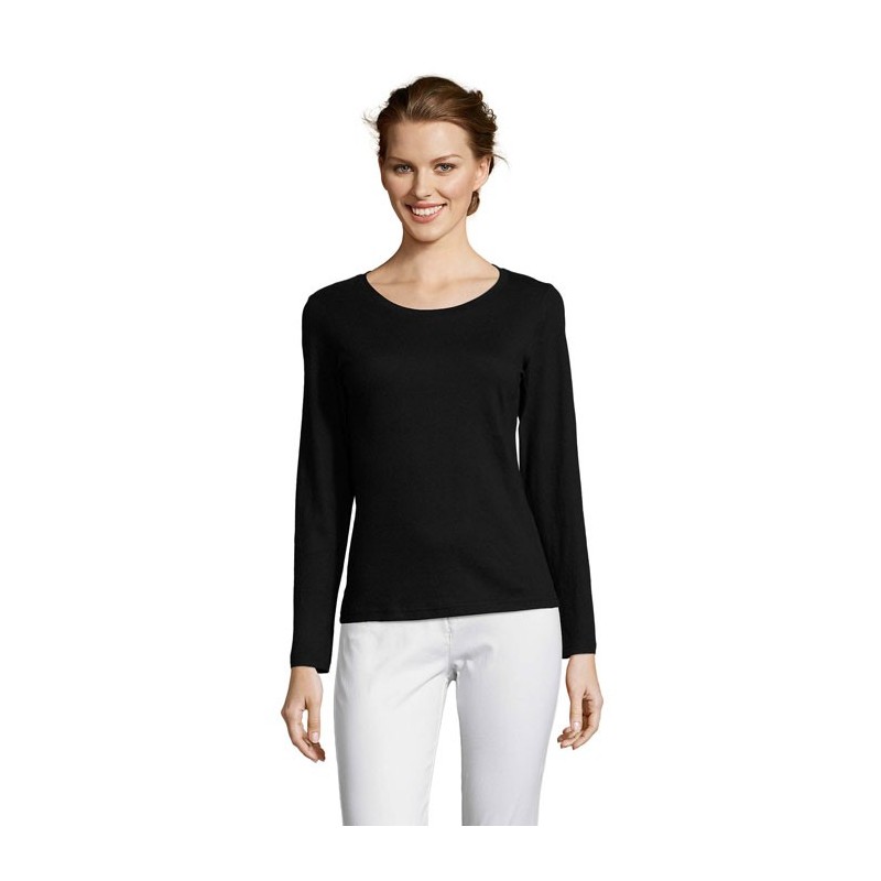 Majestic T-Shirt Manches LgCouleur:NOIR PROFOND   