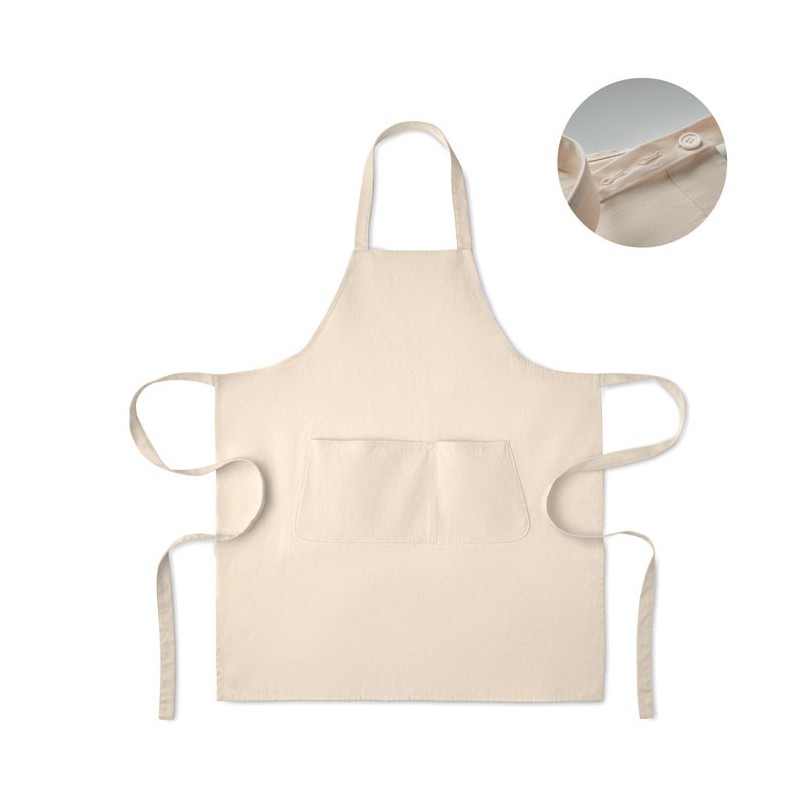 Tablier en coton bio 240 gr/m² Gamma ColourCouleur:Beige