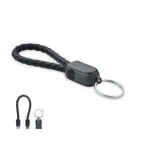 Câble porte-clés de type C Fauleti LoopCouleur:Noir