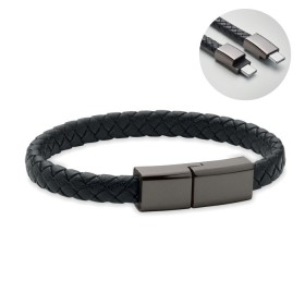 Câble bracelet tressé type C Fauleti ChargeCouleur:Noir