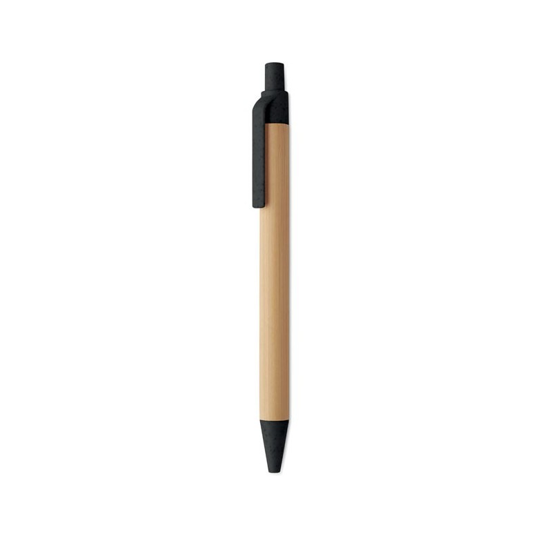 Stylo à bille en bambou Itea ColourCouleur:Noir